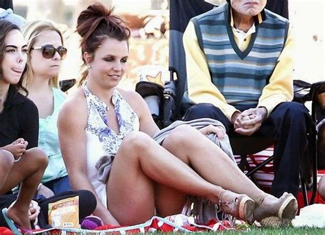 Britney Spears Upskirt Panty Flashing At A Soccer Game In Woodland Hills