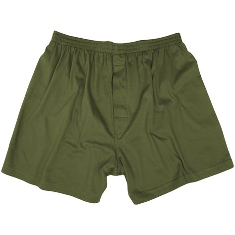 Us Style Mens Army Military Combat Boxer Shorts Cotton Underwear Olive