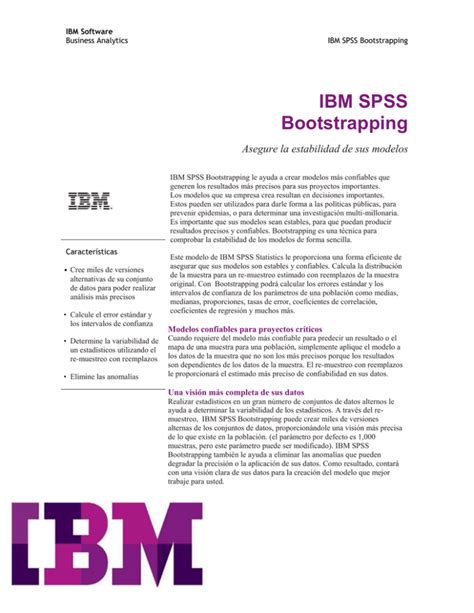 Ibm Spss Bootstrapping Pass Antes Spss México