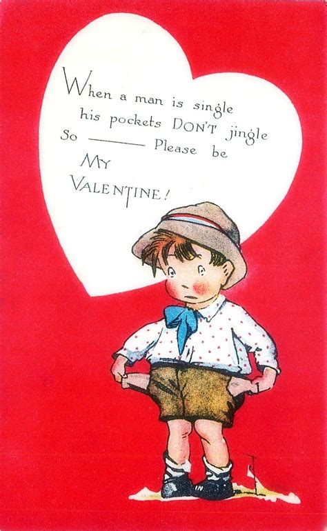 Charles Twelvetrees Valentine Postcard Folk Illustration