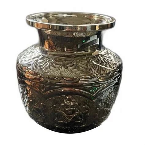 Polished Round 500ml Silver Ashta Laxmi Kalash At Best Price In