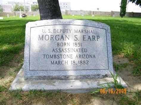Morgan Earp Famous Graves Famous Tombstones Grave Marker
