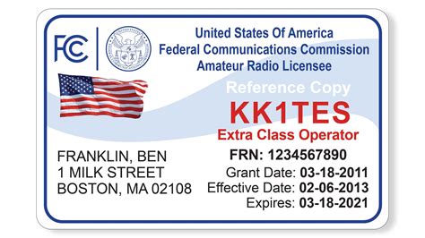 fcc amateur radio license id card ham radio prep
