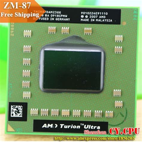 Shipping Free Amd Laptop Mobile Amd Turion X2 Ultra Zm 87 Zm87 Socket