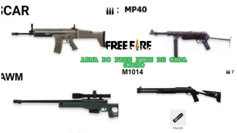 Take that triangular block firefighters use in a pinch to shut off sprinkler heads. ARMA DO FREE FIRE DE CADA SIGNO - YouTube