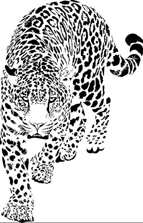 Jaguar Животное трафарет Картины Рисунки