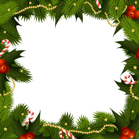 Christmas Border Transparent Vector Png Images Christ