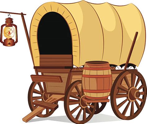 Covered Wagon Clip Art Vector Images And Illustrations Istock