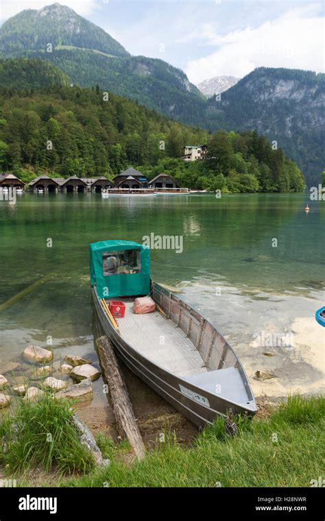 Scenic Lake Konigsee In Bavarian Alps Stock Photo Alamy