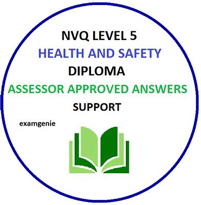 What is health and safety at work?, the importance of health and safety, hazard and risk, defining hazards, defining risks, common types of ill health, common causes of ill health, factors affecting health and. NVQ Level 5 Diploma Health and Safety ANSWERS 2020 VERSION ...