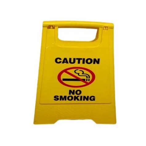 Night Glow Yellow Pvc No Smoking Sign Board For Hospital At Rs
