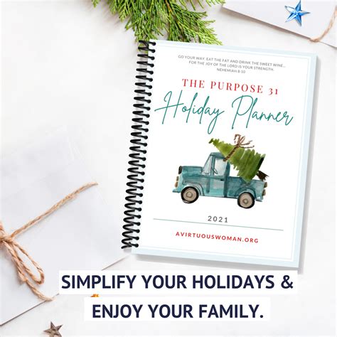 2021 Holiday Planner A Virtuous Woman A Proverbs 31 Ministry