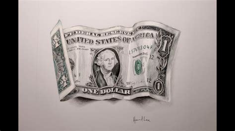 Drawing Time Lapse One Dollar Bill Youtube
