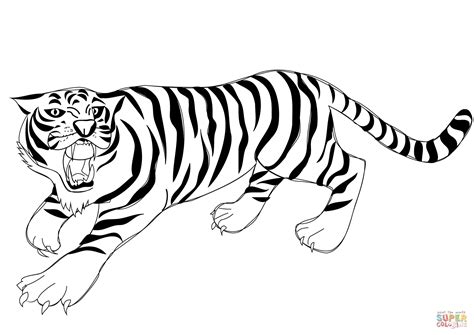 Today we have got free printable tiger coloring pages for our wildlife lovers. Bengal Tiger Drawing at GetDrawings | Free download