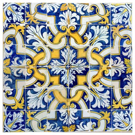 17th Century Portuguese Tile Pattern Portuguese Tile Tile Patterns
