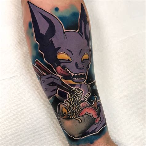 Beerus and whis discovered in dragon ball z: beerus tattoo on Instagram | Tattoos, Z tattoo, Lord beerus