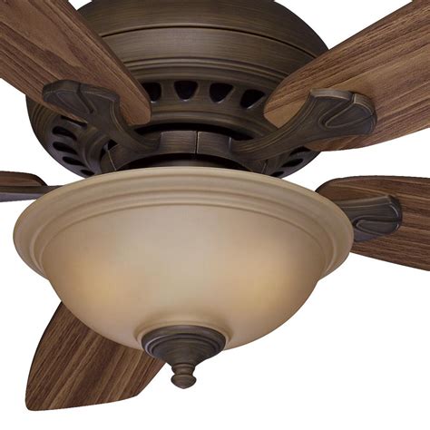 Find the three to four screws securing the canopy cover over the ceiling fan motor housing. Hampton Bay Southwind 52 in. LED Indoor Venetian Bronze ...