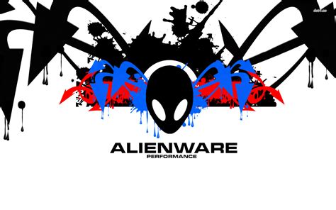 White Alienware 1680x1050 Wallpaper