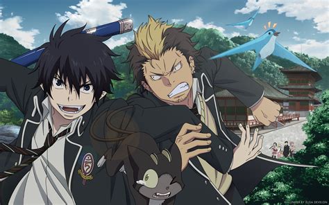 Rin Okumura And Ryuji Suguro Blue Exorcist Anime Blue Exorcist Blue