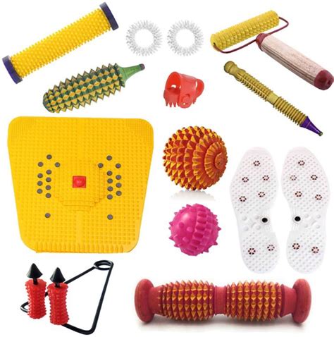 Accufit Ag39 Acupressure Massager Tools Combo Kit With Multipurpose Roller Massager Pyramidal