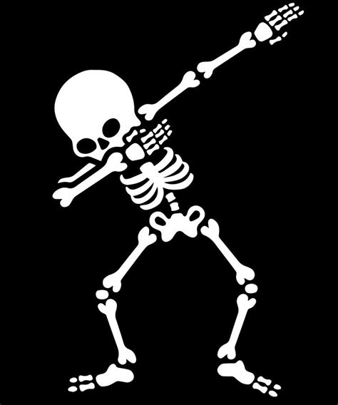 Dabbing Skeleton Funny Halloween Digital Art By Jane Keeper Pixels