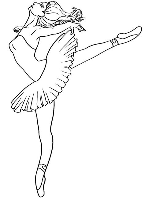 Desenho Bailarina Para Colorir
