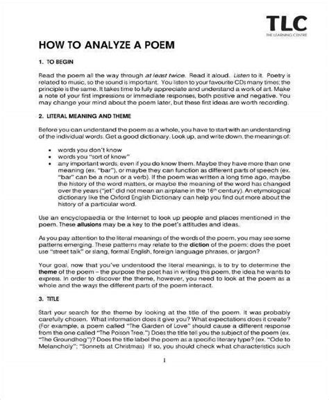 A critique is the author's opinion of the article. Gedicht Zur Analyse Beispiel - tippsvorlage.info ...