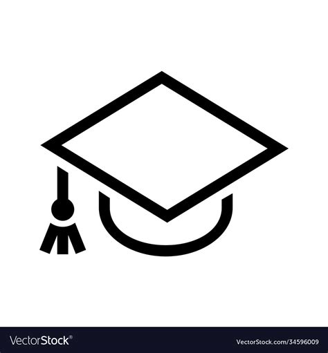 Academic Education Icon On A White Background Vector Image