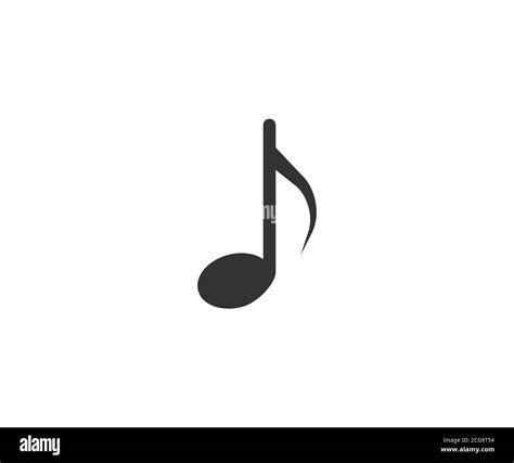 Eighth Note Music Note Notes Icon Vector Illustration Flat Design