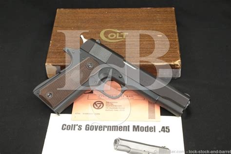 Colt Government Model 1911 Bb Pre Series 70 45 Acp Semi Auto Pistol C