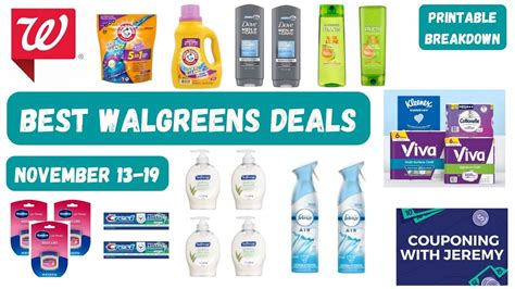 Walgreens Best Deals November 13-19 - YouTube