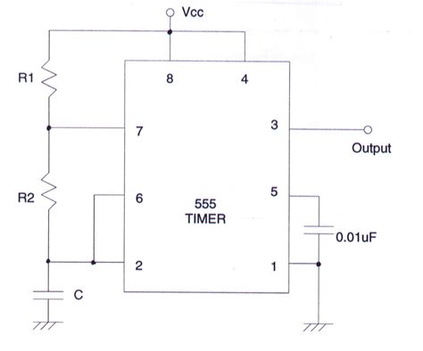 Astable Multivibrator Using 555 Timer 3 Steps Instructables