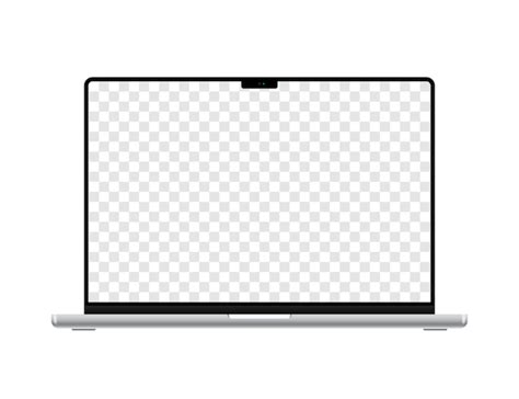 Premium Vector Macbook Pro Laptop With Blank Screen On A White Background
