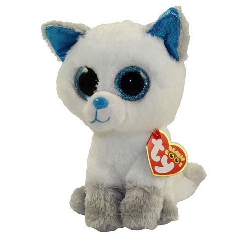 Ty Beanie Boos Frost The Arctic Fox Glitter Eyes Regular Size 6 Inch Mint