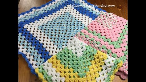 Easy Crochet Granny Square Baby Blanket Pattern Simple Newborn
