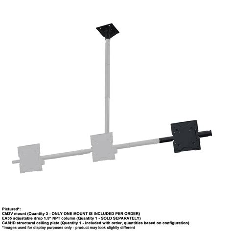 Crimson Vesa 200x200 Multi Display Modular Ceiling Mount System Cm2v