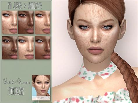 The Sims Resource Face Freckles N06 By Izziemcfire • Sims 4 Downloads