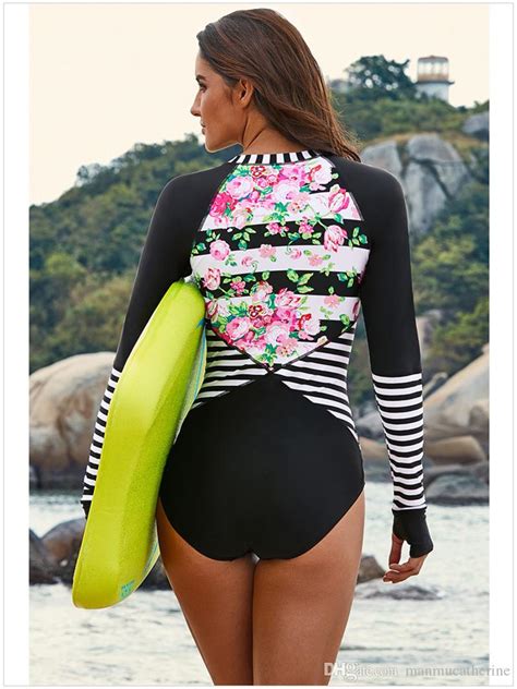 2019 Surf Suit Womens Long Sleeved Bathing Printed Jellyfish Suit