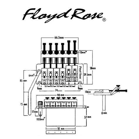 Floyd Rose Original Tremolo System Kit Black Music Store Professional