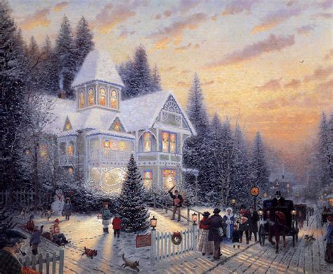 Christmas Pictures Blog Thomas Kinkade Christmas Paintings Pictures