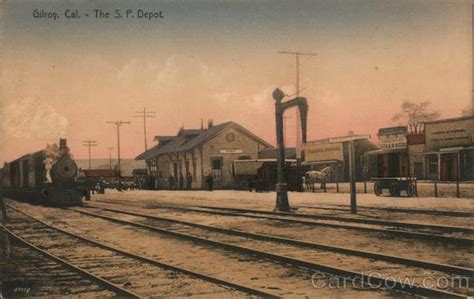 Southern Pacific Depot Gilroy Ca Postcard