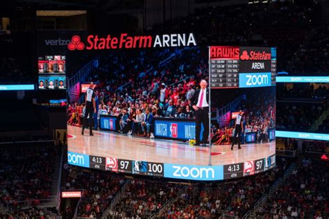 Here you will find everything you need to know about going to a hawks game at state farm arena, including row & seat numbers, seat views. Samsung Brightens Up Atlanta Hawks' State Farm Arena with ...