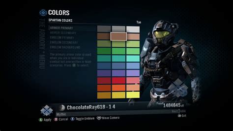 Halo Reach All Armor Colors Youtube