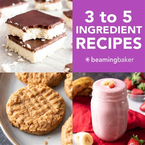 3 To 5 Ingredient Dessert Recipes Beaming Baker