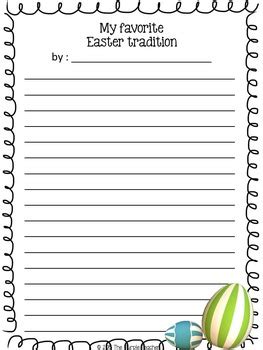 The worksheet is an assortment of 4 intriguing pursuits that will. Easter Writing Prompts by The Purple Teacher | Teachers ...