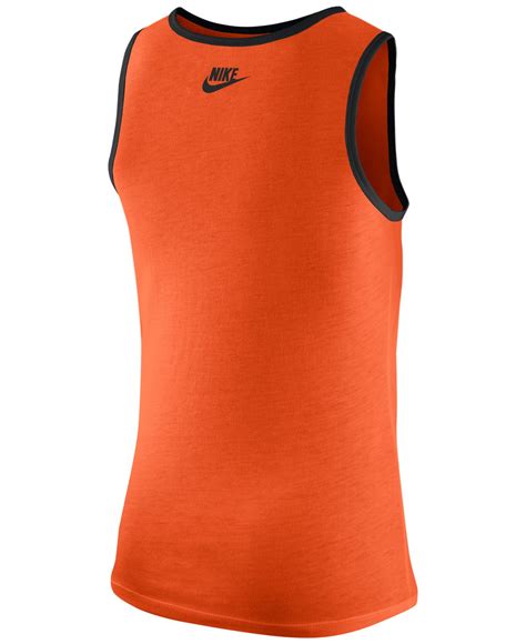 Lyst Nike Mens Cincinnati Bengals Team Tank Top In Orange For Men