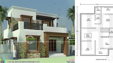 House Design 7x14 With 3 Bedrooms Terrace Roof In 2019