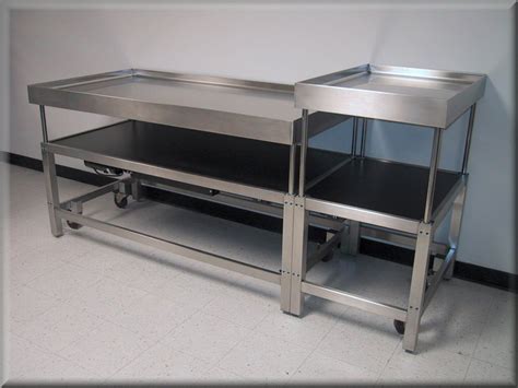 Silver Rectangular Stainless Steel Lab Table For Commercial At Best