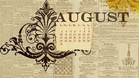 August 2014 Desktop Calendar Wallpaper Call Me Victorian