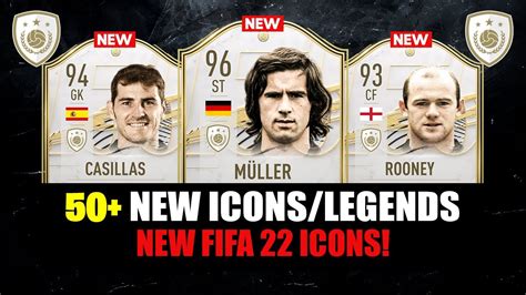Fifa 22 New Icons In Fifa 22 😱🔥 Ft Casillas Müller Rooney Etc